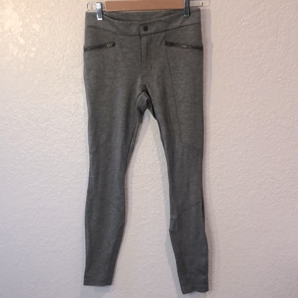 ATHLETA | Ponte Moto Gray Zip Legging Pant - Picture 2 of 13